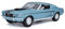 Maisto - M31167 - Auto - Ford Mustang GT Cobra Jet 1968 1/18 - Farbe zufällig