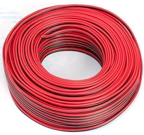 SeKi Cavo per altoparlante, 2 x 0,50 mm2, 50 m, rosso/nero, CCA