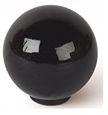 Rei 7 – 308.03 – Pomello Plast. /ABS – Nero – Ø29 mm