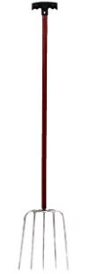 Cofan 09519332 - Horca con mango (metal, 280 x 1450 mm, 5 puas)