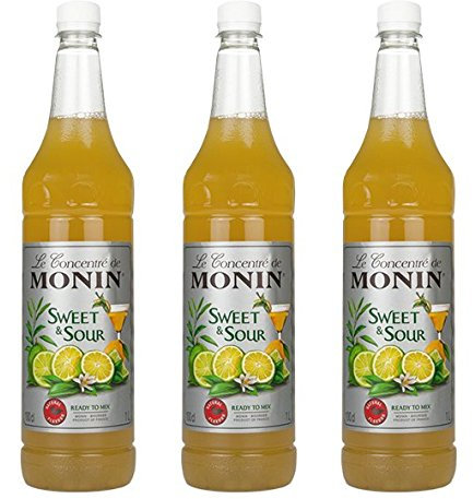 Monin Sweet & Sour, 1,0L PET, 3er Pack