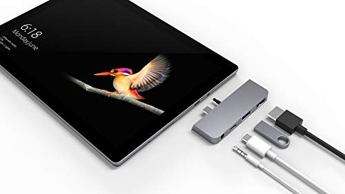 Hyper HD310A-SILVER Surface Go Hub HDMI/USB/USB-C/Jack 4-in-1-USB-C-Hub