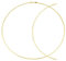 MATERIA Gold Halskette Collier Halsreif 45cm - 925 Silber Tonda-Kette gelbgold vergoldet mit Collier-Etui CO-24