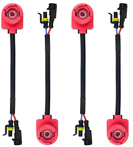 WMYCONGCONG 4 PCS D2S D4S Birne Kabelbaum Konverter Stecker Adapter für Auto Scheinwerfer Nebelscheinwerfer