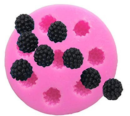 1pc 8 Trous forme de framboise gâteau Moule silicone Berry Fondant Mold Decoration gâteau Outil