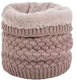 Pluto & Fox Cache-cou Col De Crochet De Laine Pour Hiver Thermique Avec Agneau Polaire à l'intérieur Unisexe Femme Et Homme Chaud Pour Cycliste Motocyclisme Le Ski (Kaki)