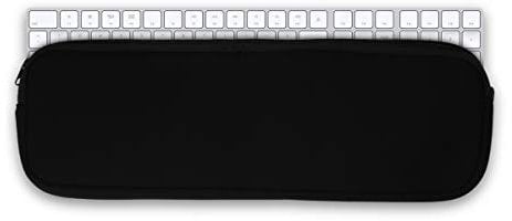 kwmobile Tastatur-Hülle kompatibel mit Apple Magic Keyboard mit Ziffernblock - Neopren Schutzhülle Case Tasche für Tastatur - Neoprentasche für Keyboard - Schwarz
