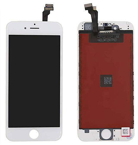 ELLENNE LCD Display für Apple iPhone 6 Touchscreen schwarz weiß + Schraubendreher-Set (weiß)