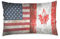 Linomo Kissenbezug 40x60 cm, Jahrgang Amerikanisch Flagge und Ahorn Blatt Dekorative Kissenbezug Kissenhülle für Couch Sofa Bett Hause
