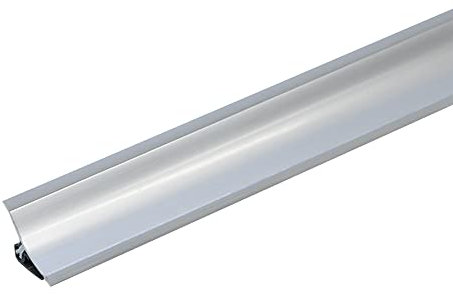 2,5 Meters 98,42 Kitchen Worktop Profile Strip Corner PVC 33mm with Accessories Edging splashback TMW Profiles (Aluminium, End caps (Left + Right))