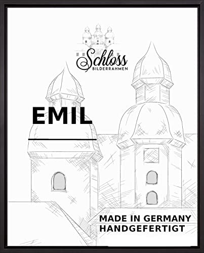 Schloss BILDERRAHMEN Emil 60x75 cm, Schattenfugenrahmen Dekor Schwarz