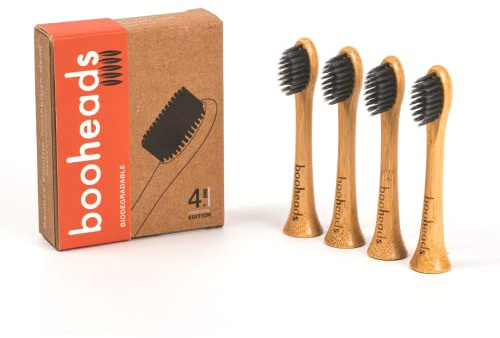 booheads - Bambus-Zahnbürstenköpfe für elektrische Zahnbürsten (Whitening 4)