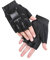 Kinder-Halbfinger-Mountainbike-Handschuhe, Rennradhandschuhe, atmungsaktiv, rutschfest, Trainingshandschuhe, Rollschuhlaufen, Sporthandschuhe, Handschuhe für Jungen und Mädchen (L für 8-12Y, Schwarz)