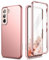 SURITCH Compatible with Samsung Galaxy S22 Case [Built-in Screen Protector] Full-Body Protection Shockproof Rugged Bumper Protective Cover for Samsung Galaxy S22 5G (Rose Gold)
