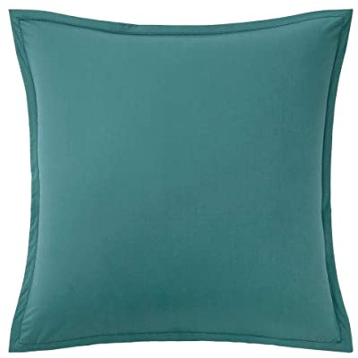 Desforges - Taie d'oreiller 65 x 65 cm en Percale de Coton Bleu uni 80 Fils/cm², Alcove