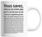Mug Ergothérapeute Homme Bon ou Mauvais Blanc | Tasse humour métier imprimée en France