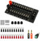 Evemodel 1 Set Stromverteiler 20A 3 Eingänge 10 Paare Ausgänge Verteilermodul für DC AC Spannung Stromverteilungsplatine