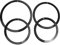 Vaguelly 4 Trommelschalldämpfer-Dämpfungsringe 12 13 14 16-Zoll-Ersatztrommel-Schalldämpferring Snare-Drum-Dämpfer Weißer Trommelschalldämpfer Snare-Drum-Dämpfungsring Für Snare Drum Dämpfer