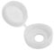 1 Pack of Large Hinged Screw Cap Covers - White - Suitable for No. 10 & 12 Screws