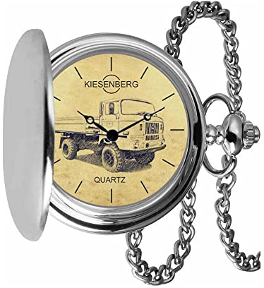 KIESENBERG Taschenuhr Vintage Silber Persönliches Geschenk für IFA W50 Herren Uhr TA-5494