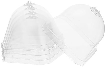 Cabilock Abdeckung Für Blumentöpfe Kunststoffbehälter Glocke Kunststoffpflanzen Für Den Außenbereich Gewächshausabdeckung Glas-Container -cloches Plastik Mini Baby