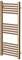 Greened House Brushed Brass Straight Heated Towel Rail 500mm Wide x 1000mm High Flat Central Heating Towel Radiator