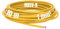 Kalitec Câble de câblage H05V-K 1 mm² jaune - 10 m - Flexible - En PVC - Toron 1 mm² - Câblage à fil fin - Câble unique - Câble monofil