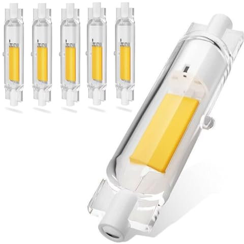 ZJZG R7S LED 78mm Dimmbar Glühbirne, Lampen R7S LED 78mm 20W Lampen Warmweiß 3000K 2000LM, Ersatz für 200W Halogenlampen, Kein Flackern, 360°Abstrahlwinkel LED Stab, 6er Pack