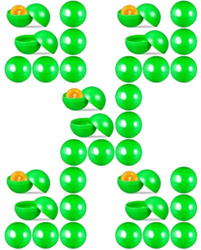 125 Stück Grüne Lotteriekugeln 4 cm Hohle Kunststoff-Bälle Für Tombola Partyspiele Und Veranstaltungen – Perfekte Requisiten Für Unterhaltungszwecke