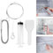 Fridge Emptying Dredger and Cleaning Set Fridge Drain Hole Cleaning Tool Reusable Drain Hole Cleaning Tool for Home Kitchen Fridge Cleaning Brush for All Refrigerators Freezers (1 Set)