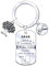 JRZDFXS Cadeau Papa Noel,Porte clef Papa je t'aime，Papa Porte-clés Cadeau,Porte-clés de de Papa,Cadeau de fête des pères,Cadeaux d'anniversaire,Cadeaux de Famille (12)