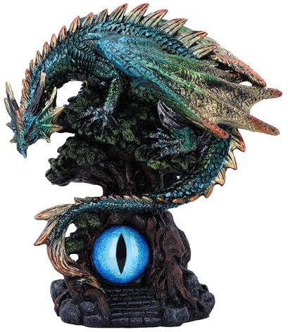 Nemesis Now U6697A24 Dekofigur Waldseher, Blauer Drache, 16 cm, Kunstharz, Sammlerstück, Geschenkware, handbemalt