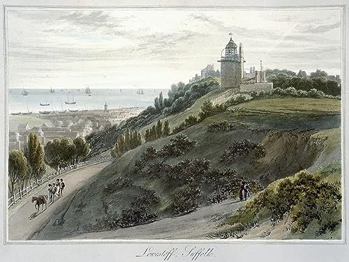 PSVDCTOO Vintage Malerei Poster Poster Bilder Lowestoft Suffolk von William Daniell für Home Dekoration60x90cm