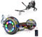 VOUUK 6,5 Zoll Hoverboard mit Sitz, Hoverboard mit Kart, Bluetooth und LED Lichter, für Kinder
