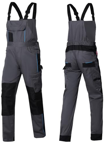 WORK IDEA Herren Stretch-Arbeitslatzhose mit zahlreichen Taschen und Werkzeugtaschen