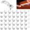 Clip di Fissaggio per Strisce LED, 100 paia Luce Striscia di Montaggio Clip con Viti , Staffe Montaggio Strisce Luminose, Trasparente Clip per Strisce Luminose, per Strisce Led da larghezza 10 mm
