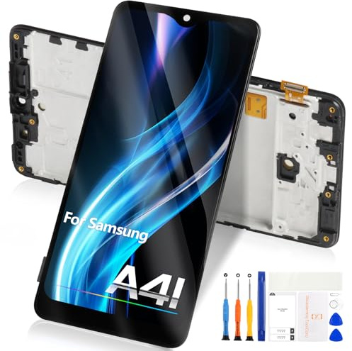 TFT für Samsung Galaxy A41 LCD Bildschirm - für Galaxy A41 LCD Display Touchscreen für Samsung A41 SM-A415 SM-A415F A415FN A415F/DSN Digitizer Glas Montage Kits (Schwarz mit Rahmen)