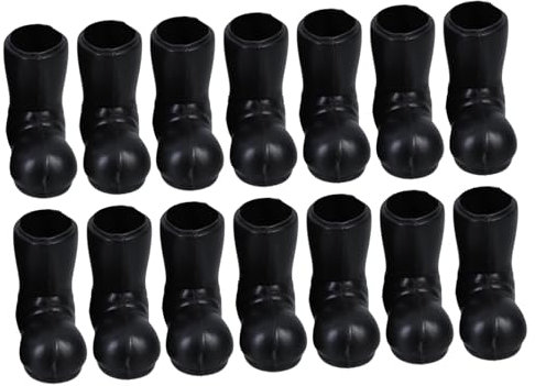 Vaguelly 7 Paar Mini Schuhe Stiefel Für Puppen Zwergstiefel Weihnachtsfiguren Basteln Zwerg Mini Outfit Weihnachtsparty Dekoration Schneemänner Schneemann Weihnachtsschmuck