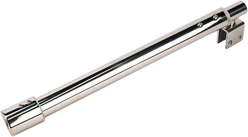 Barra de soporte para mampara de ducha de acero inoxidable, ajustable 600 mm a 800 mm, 19 mm, compatible con cristal de 8 mm a 12 mm, brazo soporte mampara