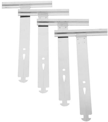 Shutter Repair Parts 4pcs Stainless Steel Hook Plates for Roller Shutters | Blinds Spare Parts, Adjustable Lifting Speed, Secure Attachment and Sturdy Silver Finish