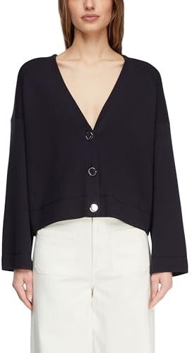 Comma V-Neck Cardigan mit weiten Ärmeln