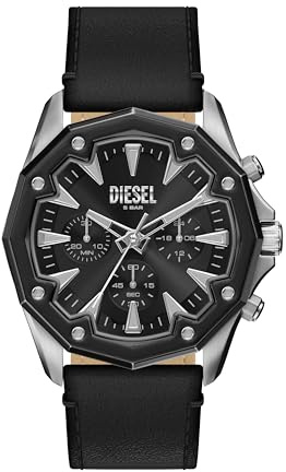 Diesel Stinger Herren 46MM Silberfarbene Edelstahl Uhr, DZ4710