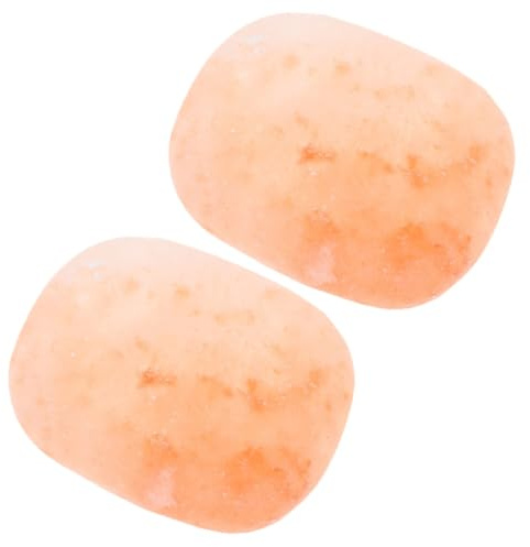 Natural Mineral Salt Soap Blocks 2pcs Hand Polished Bar | Deep Cleaning, Moisturizing Formula, Portable Twin Pack, Versatile Use for Foot Care and Daily Showers