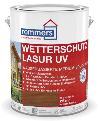 Remmers Wetterschutz-Lasur UV - nussbaum 5L