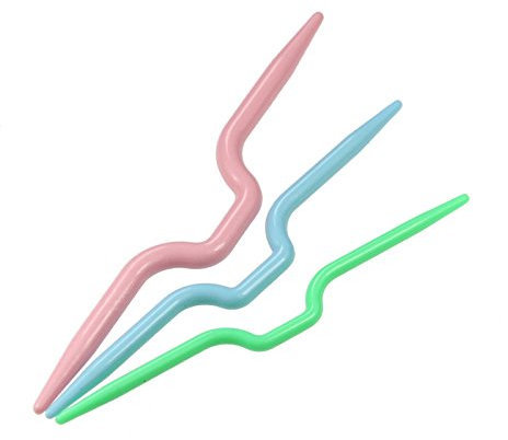 Zopfmusternadeln/Maschenhalter 3er-Set