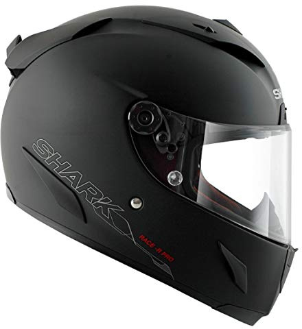 SHARK Motorradhelm Race-R PRO Blank, Schwarz, Größe S