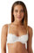 b.tempt'd Apparel Ciao Bella Balconette Bra, Sheer, Vanilla Ice, 32DD
