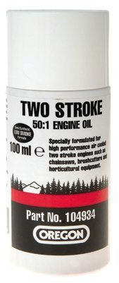 Oregon 104934 2-Stroke One Shot (50:1) Semi Synthetic Chainsaw Engine Oil - 100ML