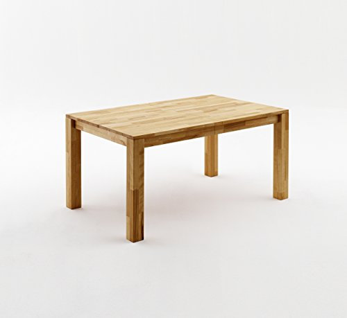 Esstisch 140 x 80 cm ausziehbar Kernbuche massiv geölt