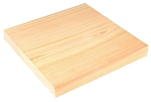 Hinoki Planche à découper carrée en bois 25 x 25 x 3 cm Fabriqué au Japon